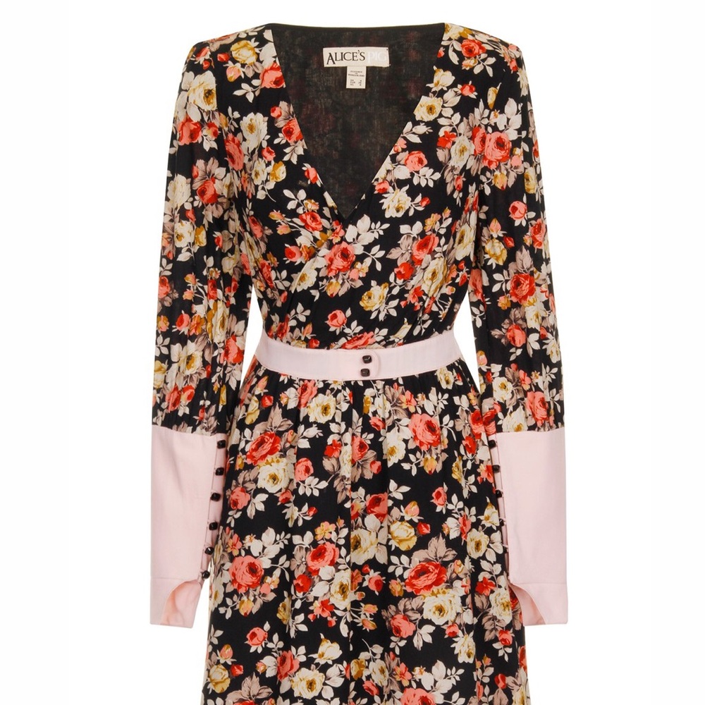 Ciara's Cuffs floral dress by Alice's Pig, NWOT
